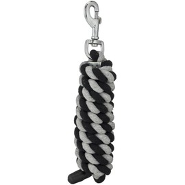 Tough 1 Cotton Leads with Bolt Snaps, Black/Grey, 6'