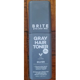 Brite Gray Your Way Gray Hair Toner Silver Direct Dye Toner 3.38 fl oz New!