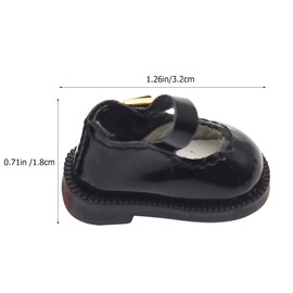 VICASKY 1Pair Miniature Doll Shoes Decorative Cloth Doll Accessories for Dolls Single Buckle Design for Encourages Imagination and Stylish Play