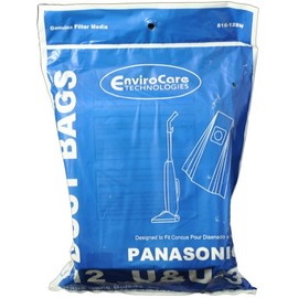 EnviroCare Type U, U3 Upright Vacuum Cleaner Bags Designed to Fit Panasonic 12 Bags in Pack