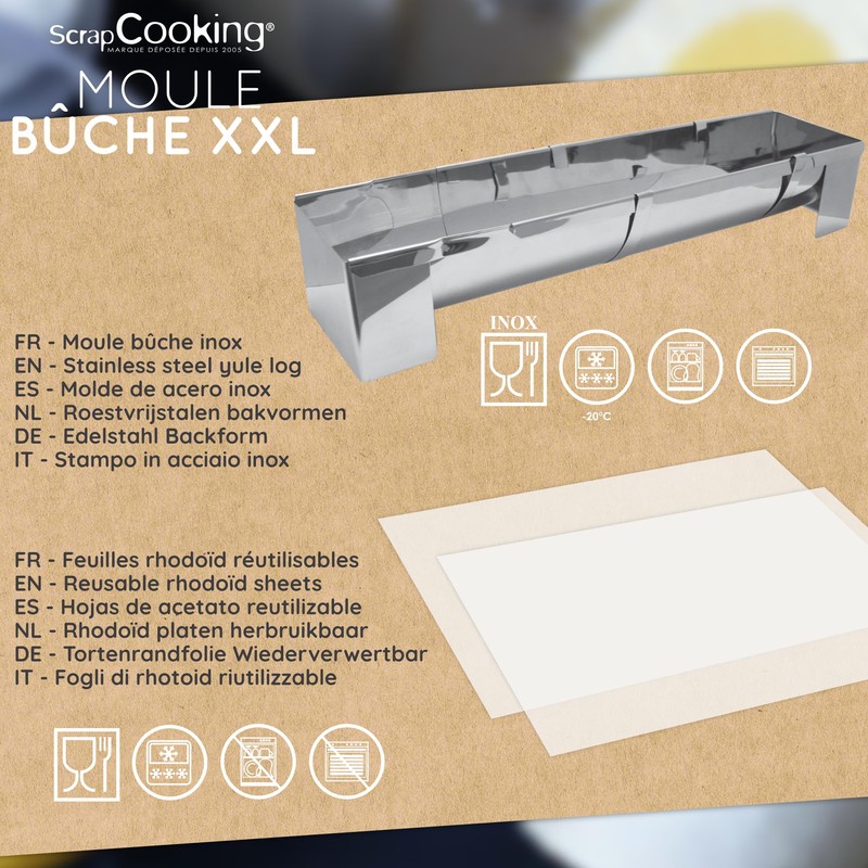 ScrapCooking - XXL Log Mould - Stainless Steel