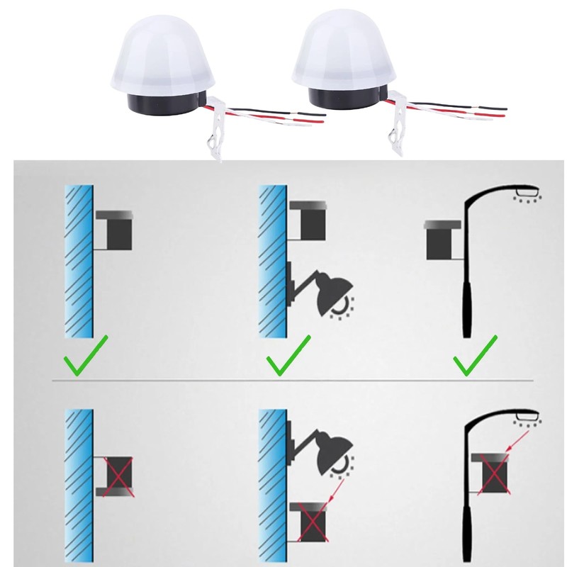 Clearhill 2 Pack 110V Automatic Light Control Switch – Outdoor