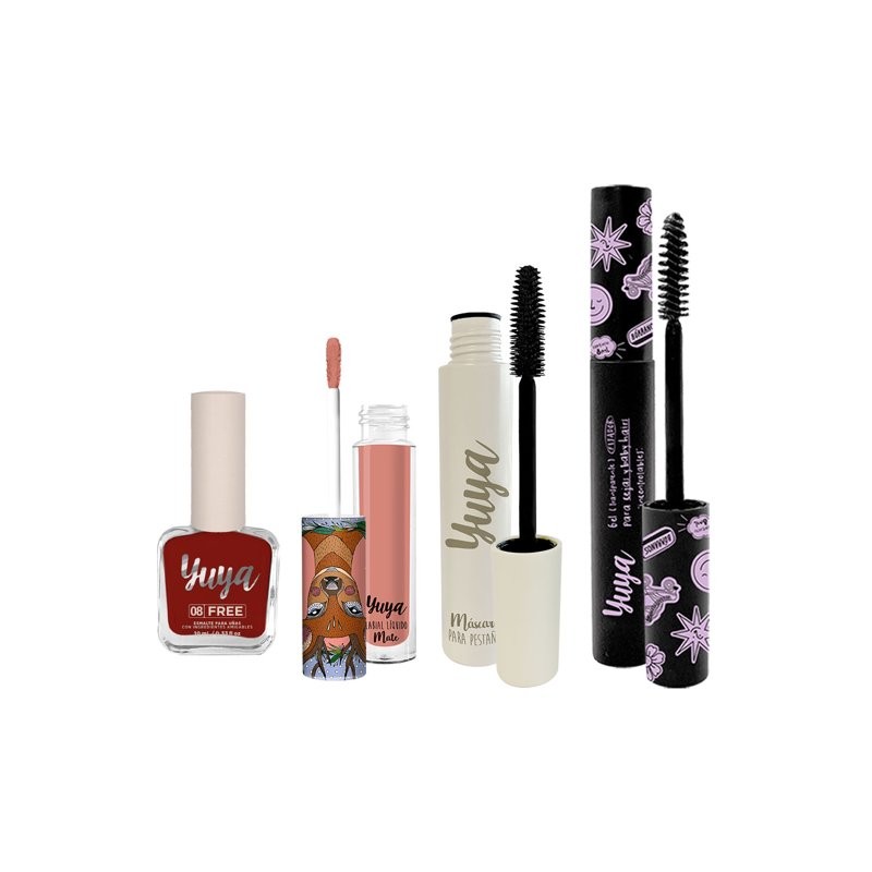 Set Bonita Yuya Esmaltes 8 FREE Labial Mate y Más
