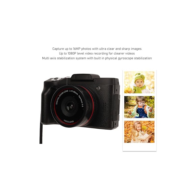 Denash Digital Camera for Photography, 16 MP, 16x Digital Zoom,