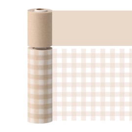 Marks Gingham Check Beige MST-FA35-CBE Masking Tape Perforated Slim 2 Rolls