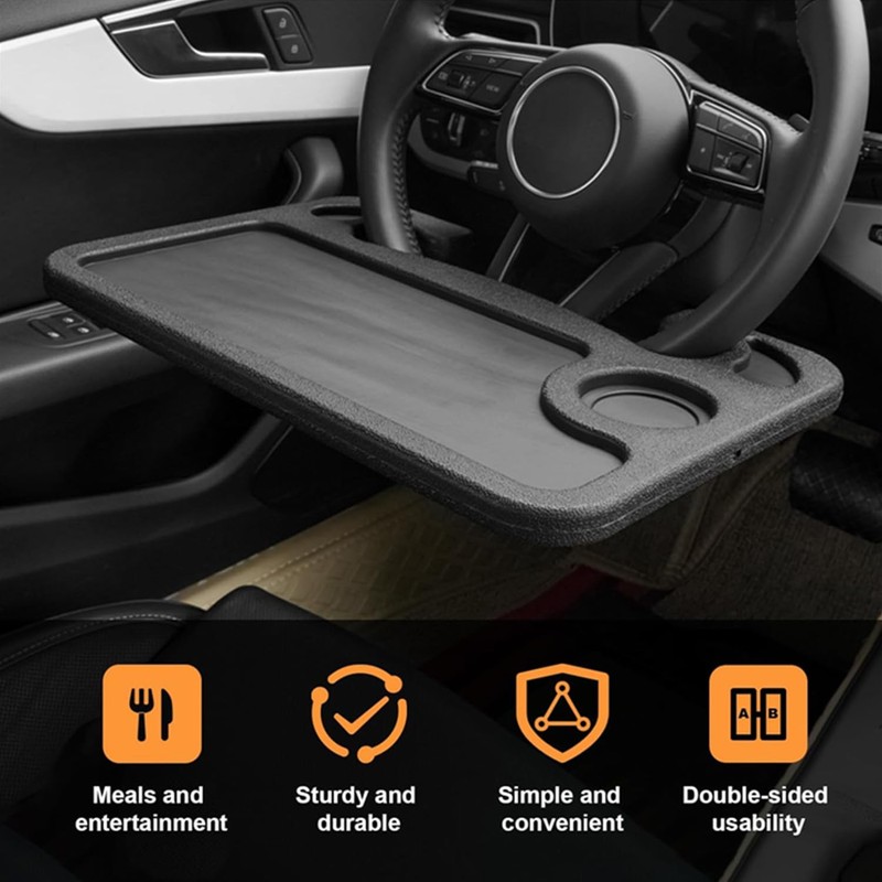 TSY TOOL 2 Pack Steering Wheel Tray, Car Desk, Two