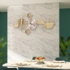 Large Luxury Gold Wall Clock Nordic Style Metal Clocks Home