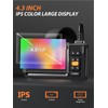 Vorth Endoscope Camera with Light, 4.3" IPS Screen 1080P Borescope