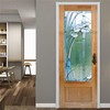 artfanke 3D Stained Glass Door Sticker Peel and Stick 30.3"x78.7"-