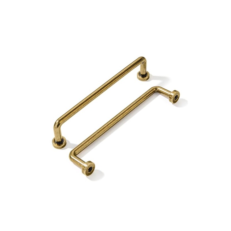 khtumeware 10 Pack Burnished Antique Brass Cabinet Pulls 5" Hole