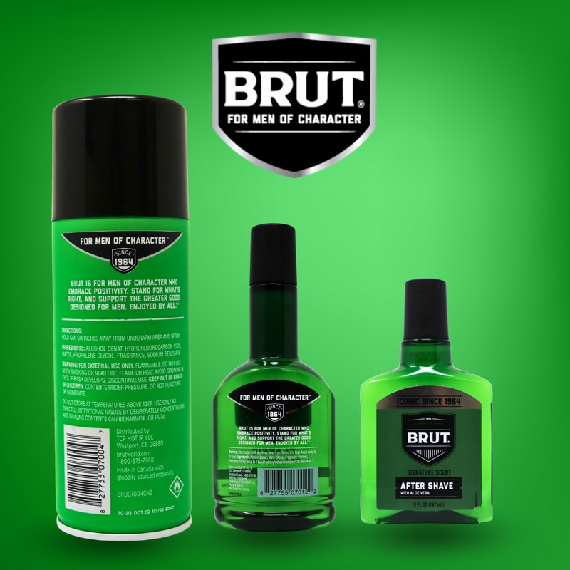 Brut Fragrance Gift Set Deodorant Spray, Cologne, & Aftershave