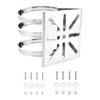 QWORK® Universal Vertical Pole Mount with 3 Pipe Clamps Dia