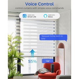 HEUXGIR Alexa Flush-Mounted Roller Shutter Switch, Smart Home Roller Shutter Control, Compatible with Alexa and Google Home, 80 x 80 mm, Blinds Roller Shutter Control Requires Zero Conductor, 4 Pieces