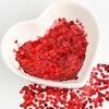 Red Shiny Hearts Confetti Wedding Table Decorations Rustic Small Love