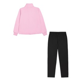 Champion Women's Legacy Script Shop Easy Tape W (117524) -Soft Compact Powerblend Fleece High-Neck Sports Tracksuit, Pink (PS191), M