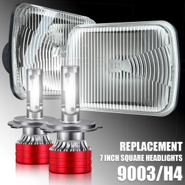 SHENKENUO Set of LH&RH Side LED Head Light Assembly Fits Ford F150 F250 F350 Ranger Bronco