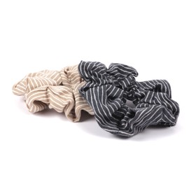 axy® HGUM12, 2 fabric ponytail hair bands, elastic