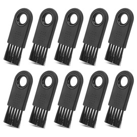 TIESOME Pack of 10 Razor Cleaning Brush, Electric Razor Brush, Beard Brush, Cleaning Brush, Cleaning Brush for Cleaning the Beard with Electric Shaving Heads (Black)