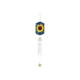Carson Radiant - Imagen de girasol perfecto campanilla melodiosa tonos duraderos, diseño de metal, 18 pulgadas de longitud, regalo, decoración del hogar