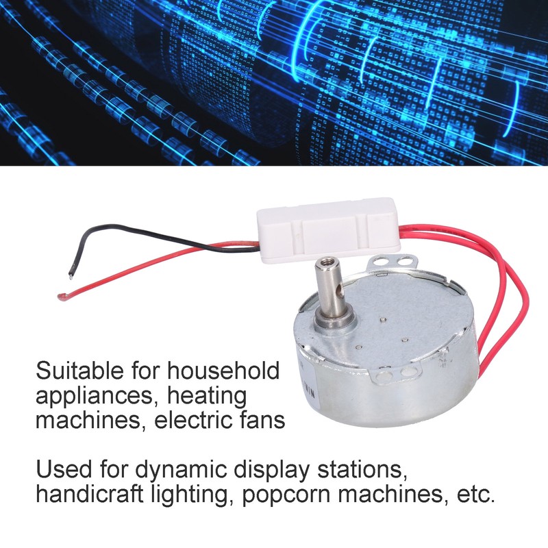 DC Motor 20RPM CCW/CW 4W 24V Horizontal Hole Tapping Shaft