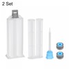 uxcell 2Pcs Epoxy Gun Adhesive Cartridge, 122mm Plastic Resin Mixer