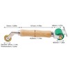 Double End Seam Roller High Temperature Resistant Silicone Wheel Brass