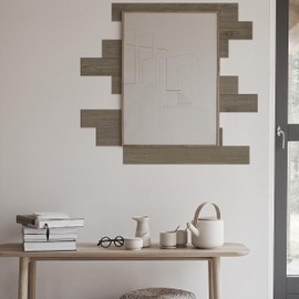 W&S 10Sheet Brown Peel and Stick Real Shiplap Boards for Wall, Stick On Real Pine Wood Panels for Bedroom,Living Room,RV,Self Adhesive Wooden Paneling for Interior Accent Wall,Thicker luxury Wood Tile