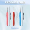 Pack of 3 Crochet Hooks, 8.0 mm and 9.0 mm,