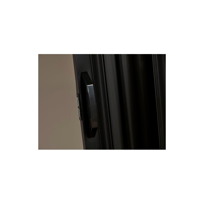 Dunes 36 in. x 80 in. Black Vinyl Accordion Door