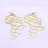 Afica map earring Female Casual Elegant - Color: Holes