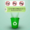 Lombaour 1.2 Volts AA Size 900mAh Rechargeable Batteries,Double A NIMH