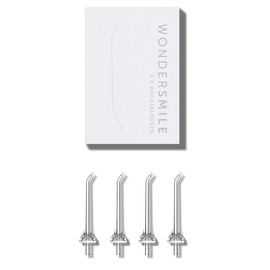 Wondersmile Replacement Nozzles for Waterflow Oral Irrigator, SmoothFlow Technology for Optimal Dental and Gum Care (White, Pack of 4)