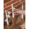 CANDWAX Ivory Taper Candles 8 inch Dripless - Set of