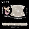 8 Pcs Silver Rhinestone Car Stickers, Bling Car Accessories -