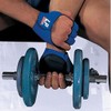 LP Neoprene Fitness Gloves - Blue/White/Black, Large