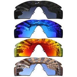 Vonxyz Set of 4 Lenses Replacement for Oakley M Frame 2.0 Strike Sunglass Combo Pack