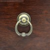 LXZ 6 PCs Vintage Antique Brass Drop Ring Pulls -Drawer