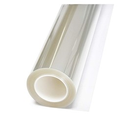 0.1mm 4Mil Clear Security and Safety Window Film Shatterproof Glass Protective Vinyl Adhesive Explosion-Proof Tranparent Window Sticker, 24Inch x 10Feet