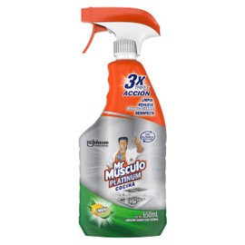 Mr. Músculo Platinum Limpiador Líquido Para Cocinas, Desengrasante, Aroma Limón, 650mL