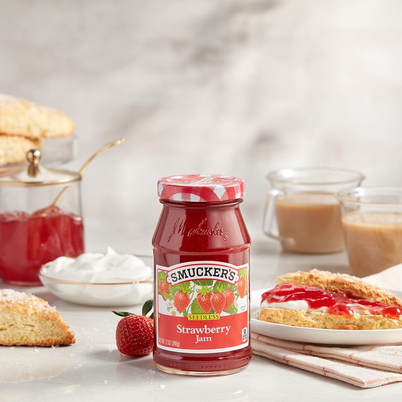Smucker's Seedless Strawberry Jam, 12 Ounces (Pack of 6)