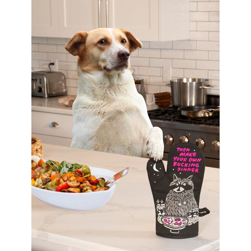 Make Your Own Dinner - Oven Mitt - Blue Q