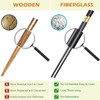 GLAMFIELDS 5 Pairs Premium Chopsticks Reusable Dishwasher Safe 9.5 Inch