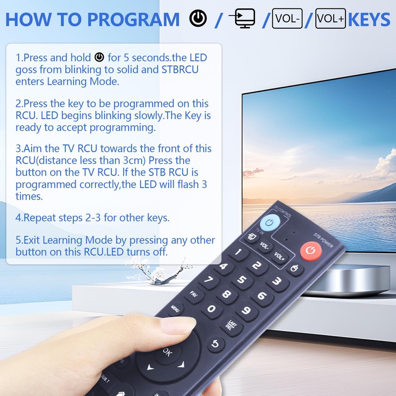 Upgraded V3 Pro Voice Remote Control, Compatible with vSeeBox V1,