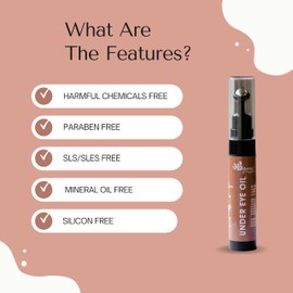 ANSHGANIC Under Eye Oil Enriched With Vitamin Enriched Reduces Under Eye Roughness | Contains Coffee Oil & Vitamin E