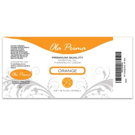 Ola Prima Oils 16oz - Orange Essential Oil - 16 Fluid Ounces