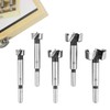 NOTOOLS Forstner Drill Bits,5 PCS Flat-Wing Woodworking Boring Bit Hole