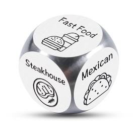 Santa Swap Gift Exchange Dice Christmas Stocking Stuffers Valentines Day Gifts Date Night Dice for Couples Men Her Him Wife Food Decider Dice Games for Adults Husband Friends Anniversary Birthday