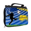 Toiletry Bag with Names Nathanael With Football Motif for Boys