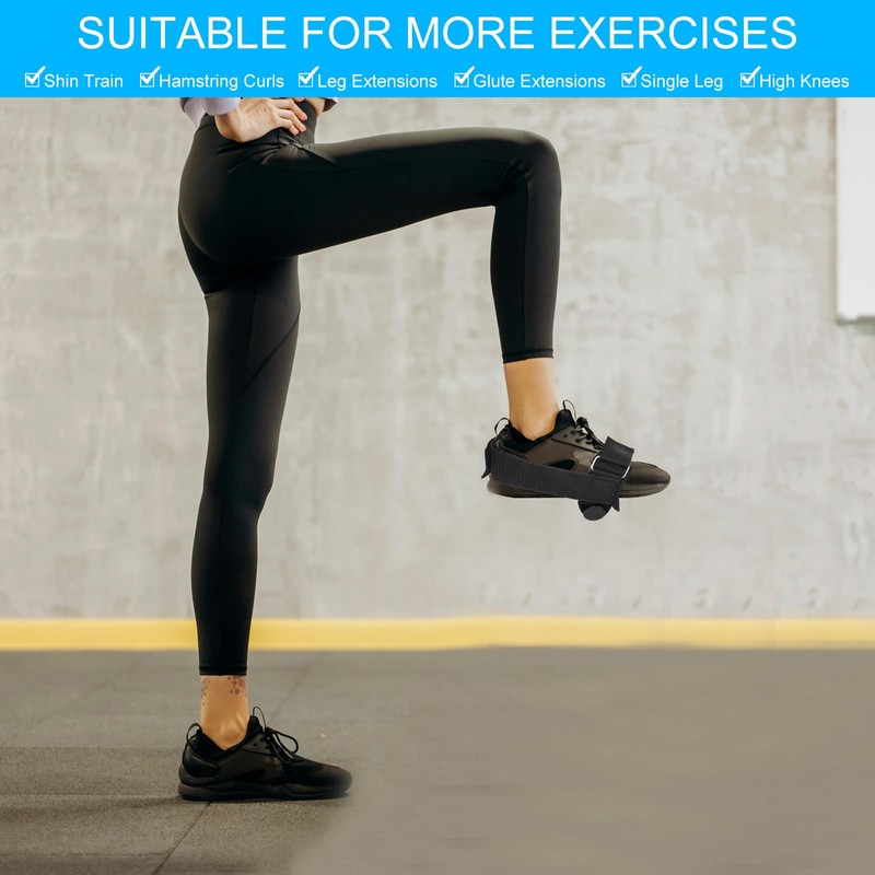 PATIKIL Dumbbell Foot Attachment, 2 Pack Adjustable Ankle Weights Dumbbell