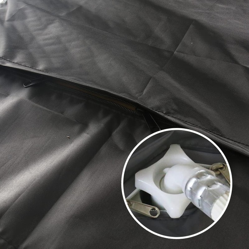 J&C Washer/Dryer Cover Black Dustproof Waterproof Portable Top-Loading Washing Machine